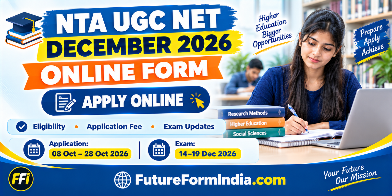 NTA UGC NET December 2026 Online Form – Apply Online, Eligibility, Fee